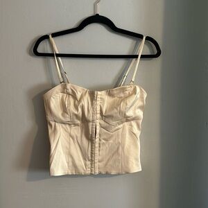 Abercrombie Cream Corset Top